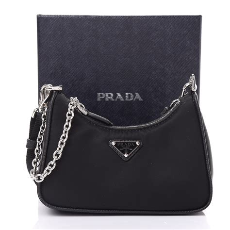 prada tessuto nylon mini re-edition 2000 shoulder bag|prada nylon bag vintage.